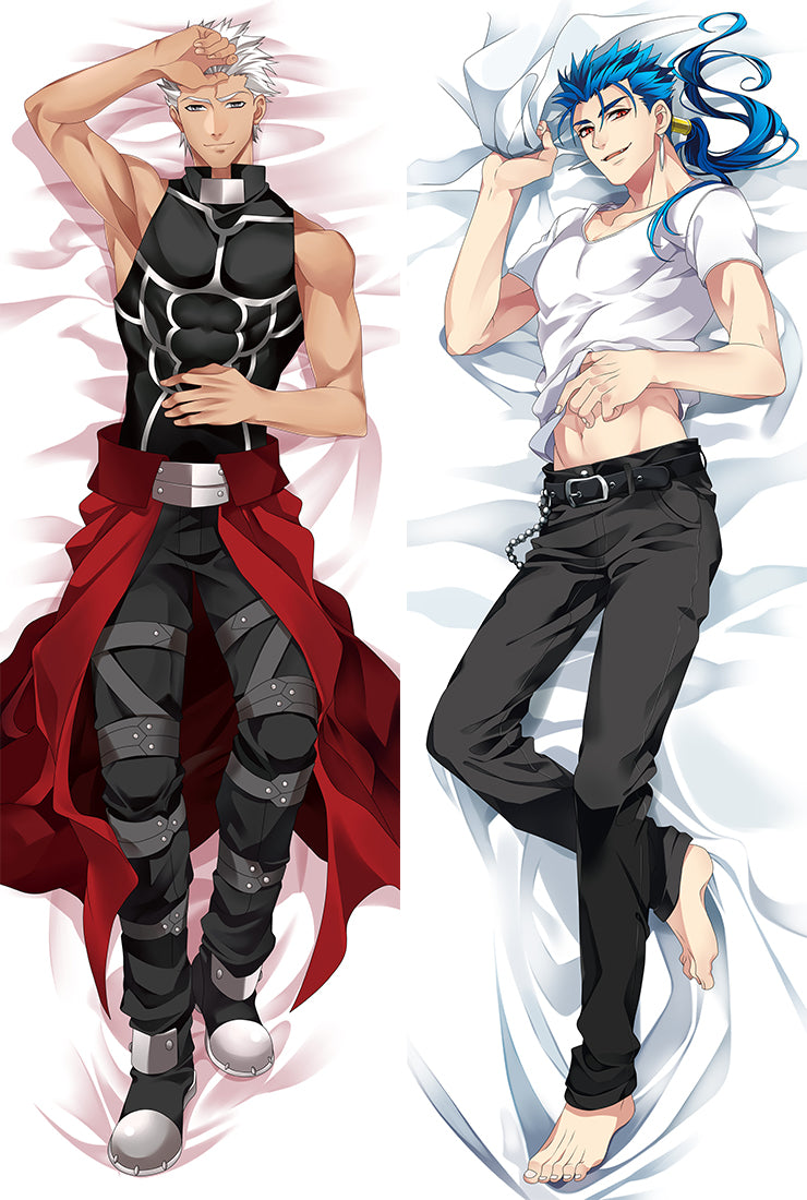 Fate stay night Archer Lancer Anime Dakimakura Pillow Case image 0