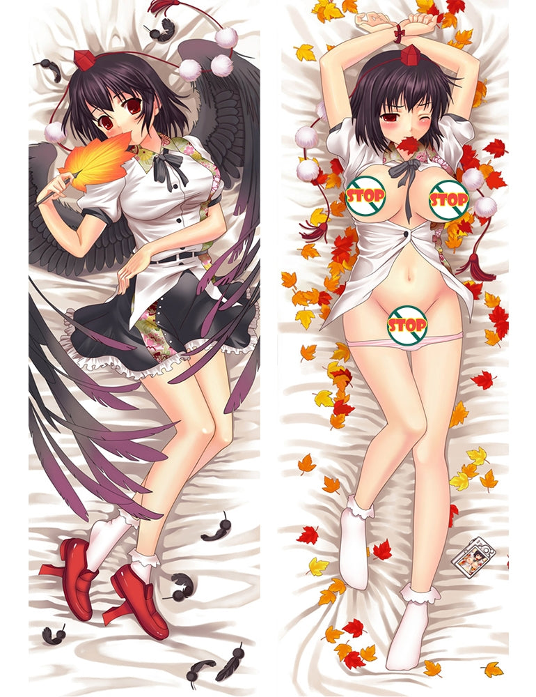 Touhou Project Aya Syameimaru Anime Dakimakura Pillow Cover image 0
