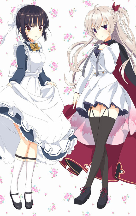 Cafe Stella to Shinigami no Chou Shiki Natsume &amp; Akizuki Kanna Anime Dakimakura Body Pillow Cover image 0