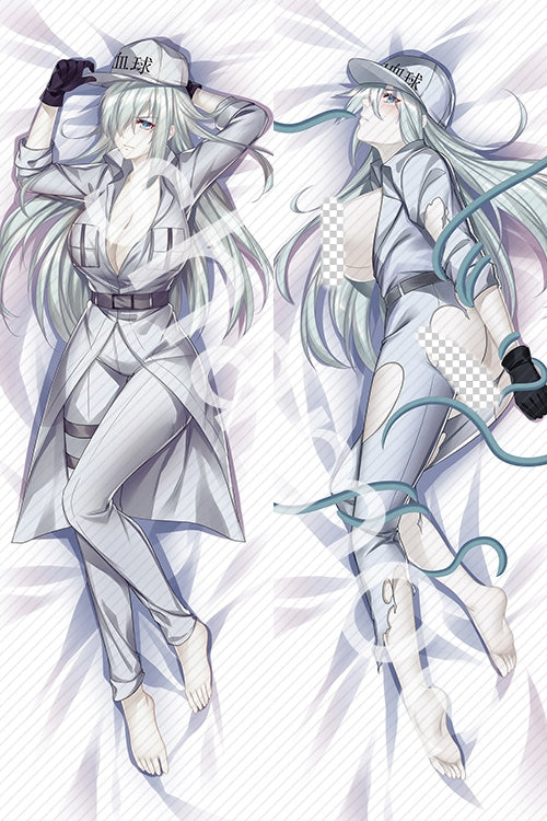 Cells at Work! Code Black White blood cell 1196 Anime Dakimakura Sexy Pillow Cover image 0
