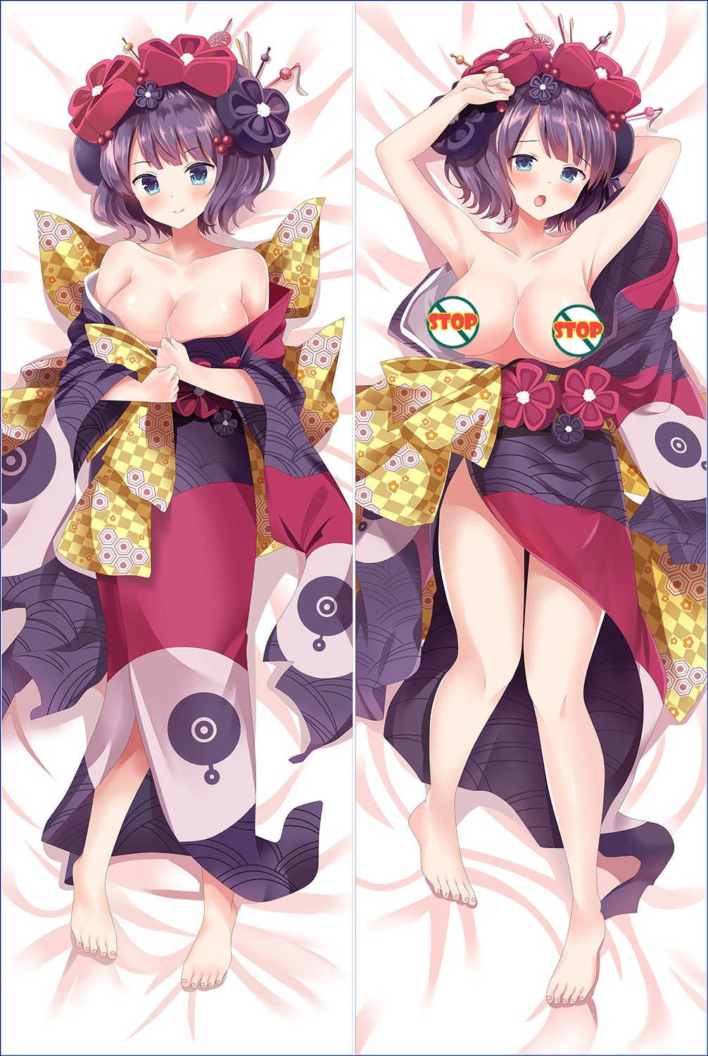 Fate Grand Order Katsushika Hokusai Anime Dakimakura Pillow Cover image 0