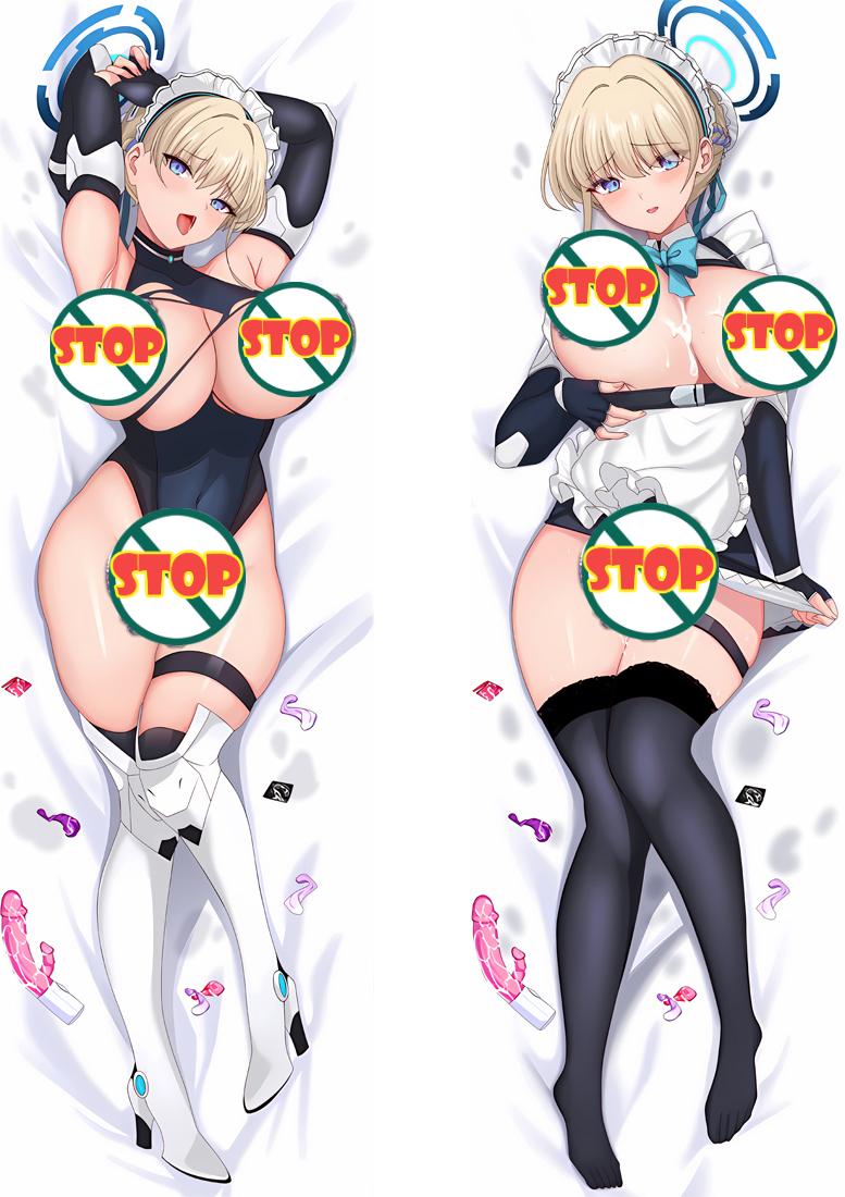 Asuma Toki Blue Archive Anime Sexy Dakimakura Body Pillow Cover image 0