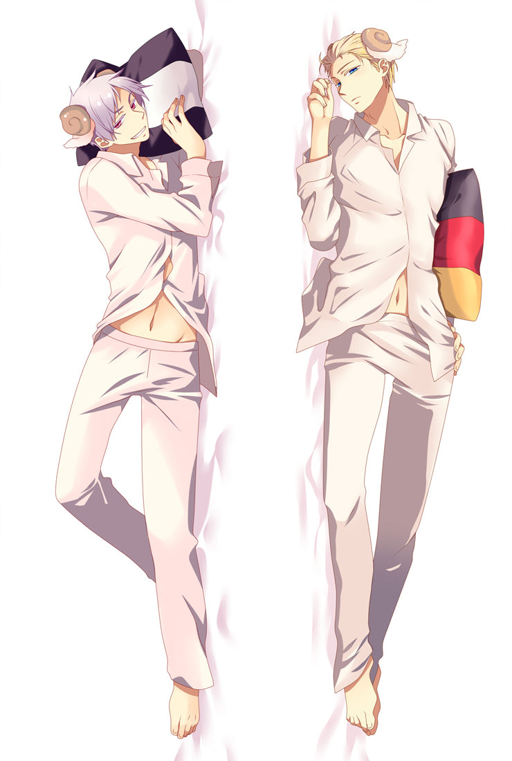 Hetalia: Axis Powers Archives Origami Tobiichi Anime Dakimakura Hugging Body Pillow Cover Case image 0