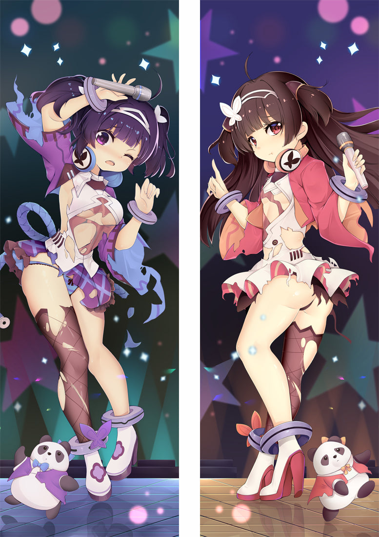 Azur Lane Ping Hai&amp;Ning Hai Anime Dakimakura Pillow Cover image 0