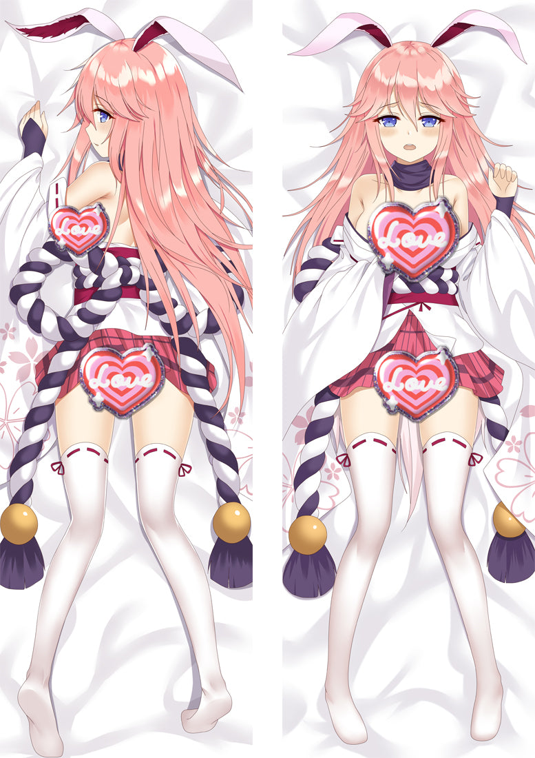 Honkai Impact 3rd Yae Sakura with Double Sides Zipper to make love Anime Dakimakura Pillow Case image 0