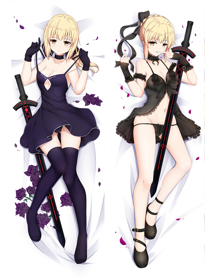 Fate/Grand Order FateGO FGO Saber Horta Nightclothes Anime Dakimakura Pillow Cover image 0