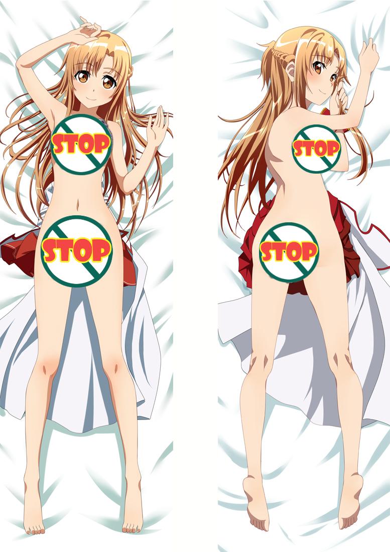 Sword Art Online Yuuki Asuna Anime Dakimakura Body Pillow Cover image 0