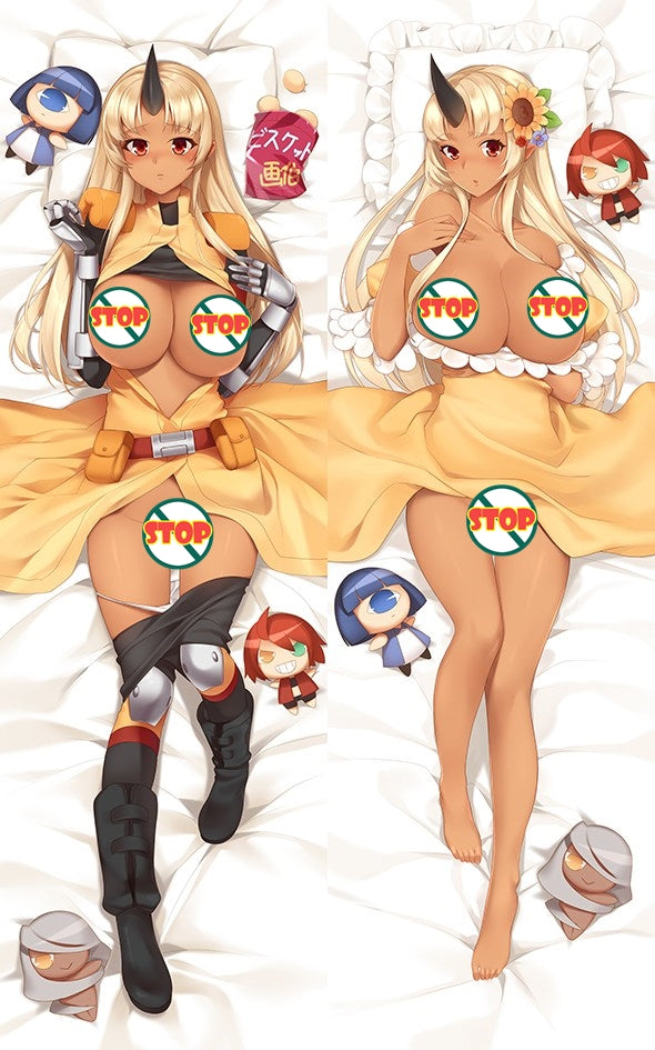 Monster Musume Tionishia Anime Dakimakura Japanese Hugging Body Pillow Cover image 0
