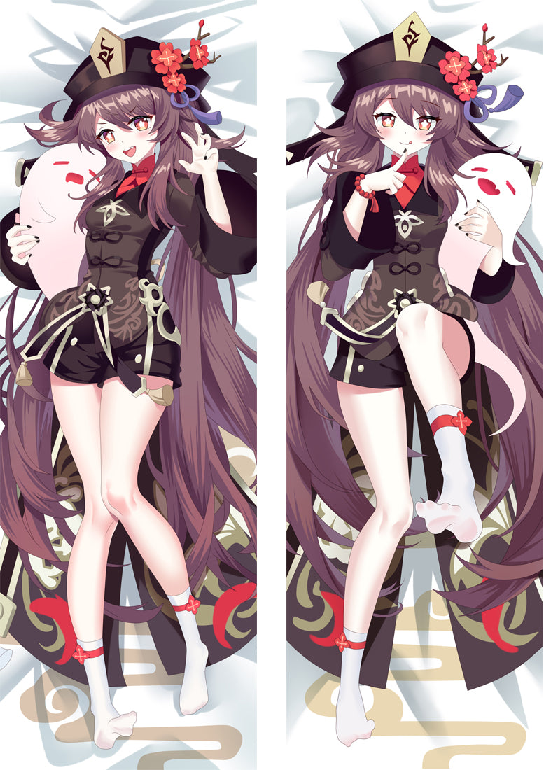 Genshin Impact Hutao Anime Dakimakura Body Pillow Cover image 0