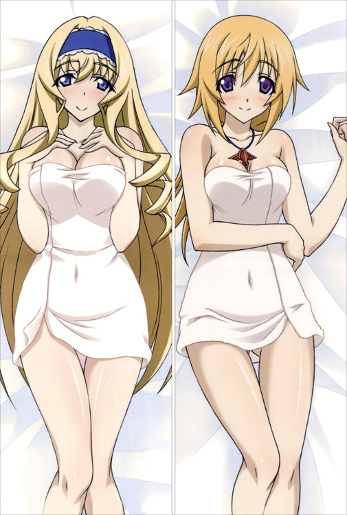 Infinite Stratos Charlotte Dunois + Cecilia Alcott Anime Dakimakura Body Pillow Cover image 0