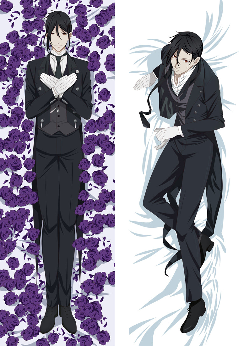 Black Butler Sebastian Anime Dakimakura Pillow Cover image 0