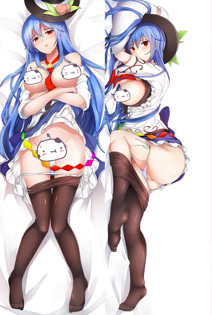 Touhou Project Tenshi Hinanawi Anime Dakimakura Pillow Cover image 0