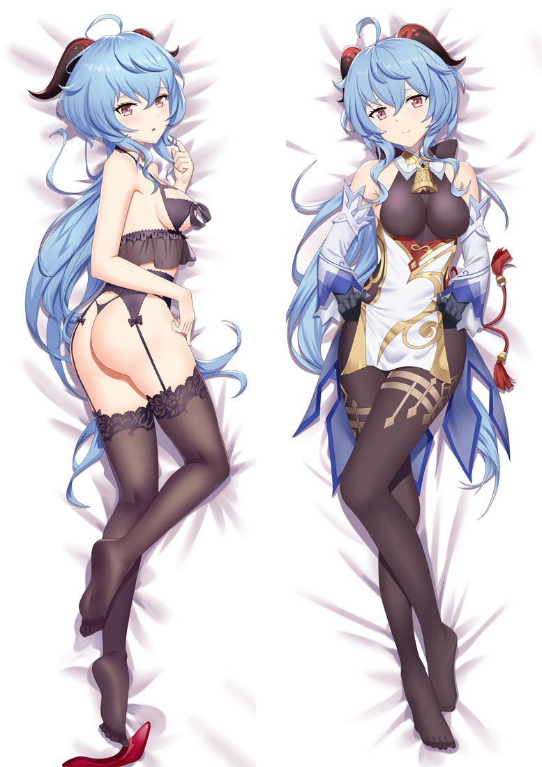 Genshin Impact Ganyu Anime Dakimakura Body Pillow Cover image 0
