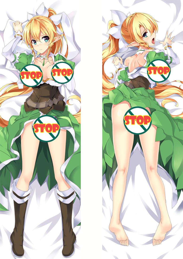 Sword Art Online Leafa Anime Dakimakura Body Pillow Cover image 0