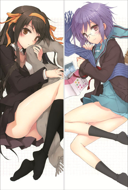 Haruhi Suzumiya Anime Dakimakura Waifu Pillow Case image 0