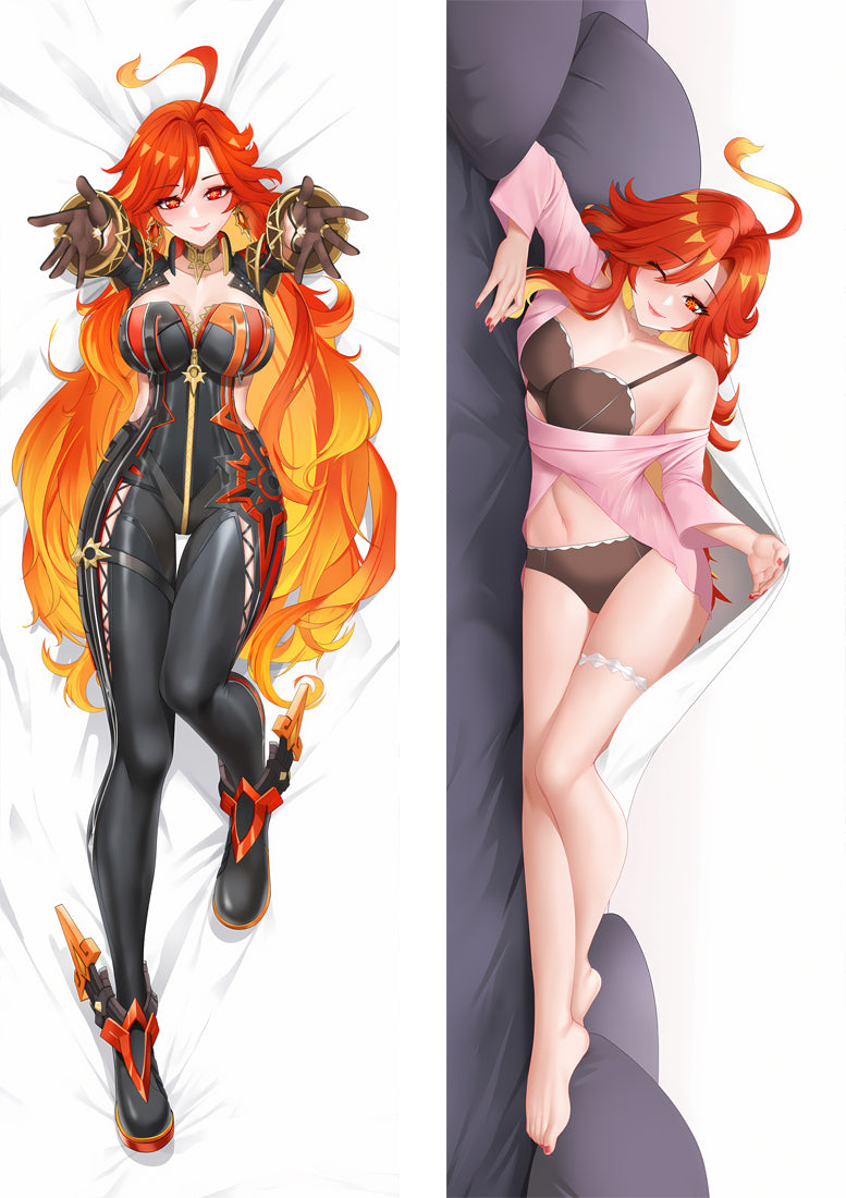 Genshin Impact Pyro Archon Mavuika Anime Dakimakura Body Pillow Cover image 0