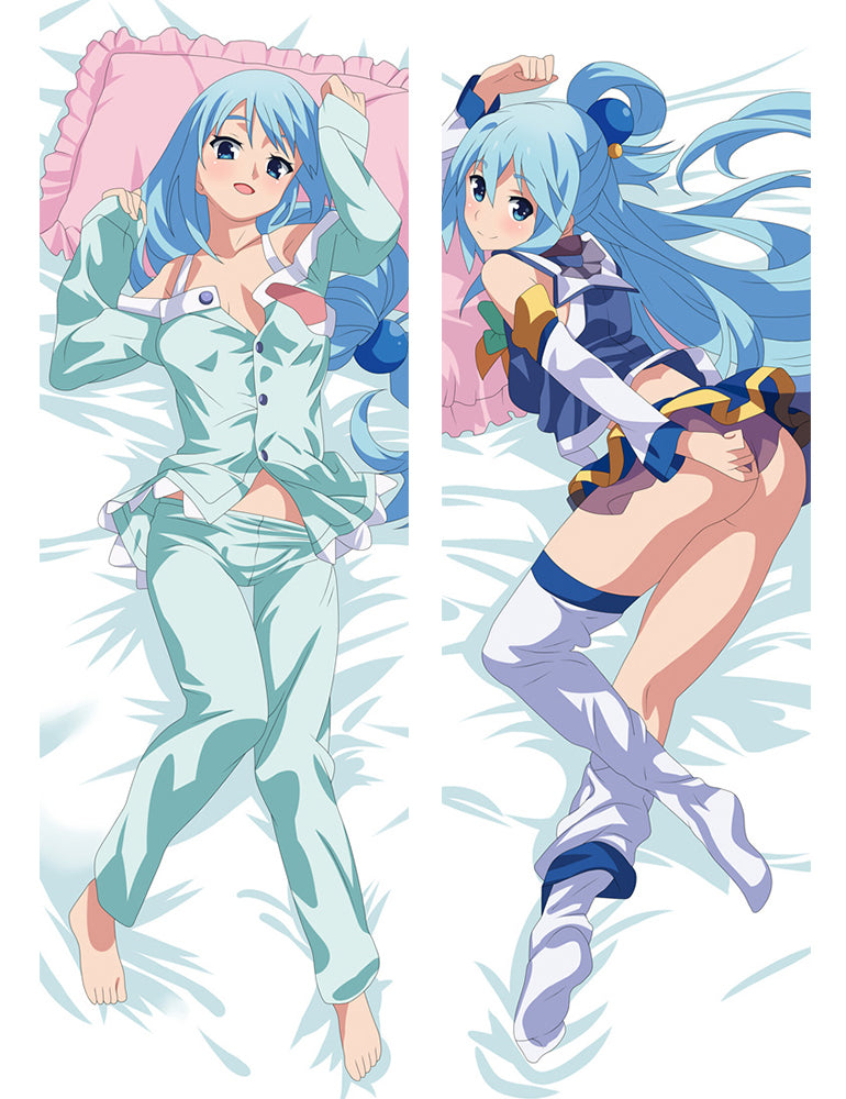 New KonoSuba God's Blessing On This Wonderful World Aqua Dakimakura Pillow Cover Hot image 0