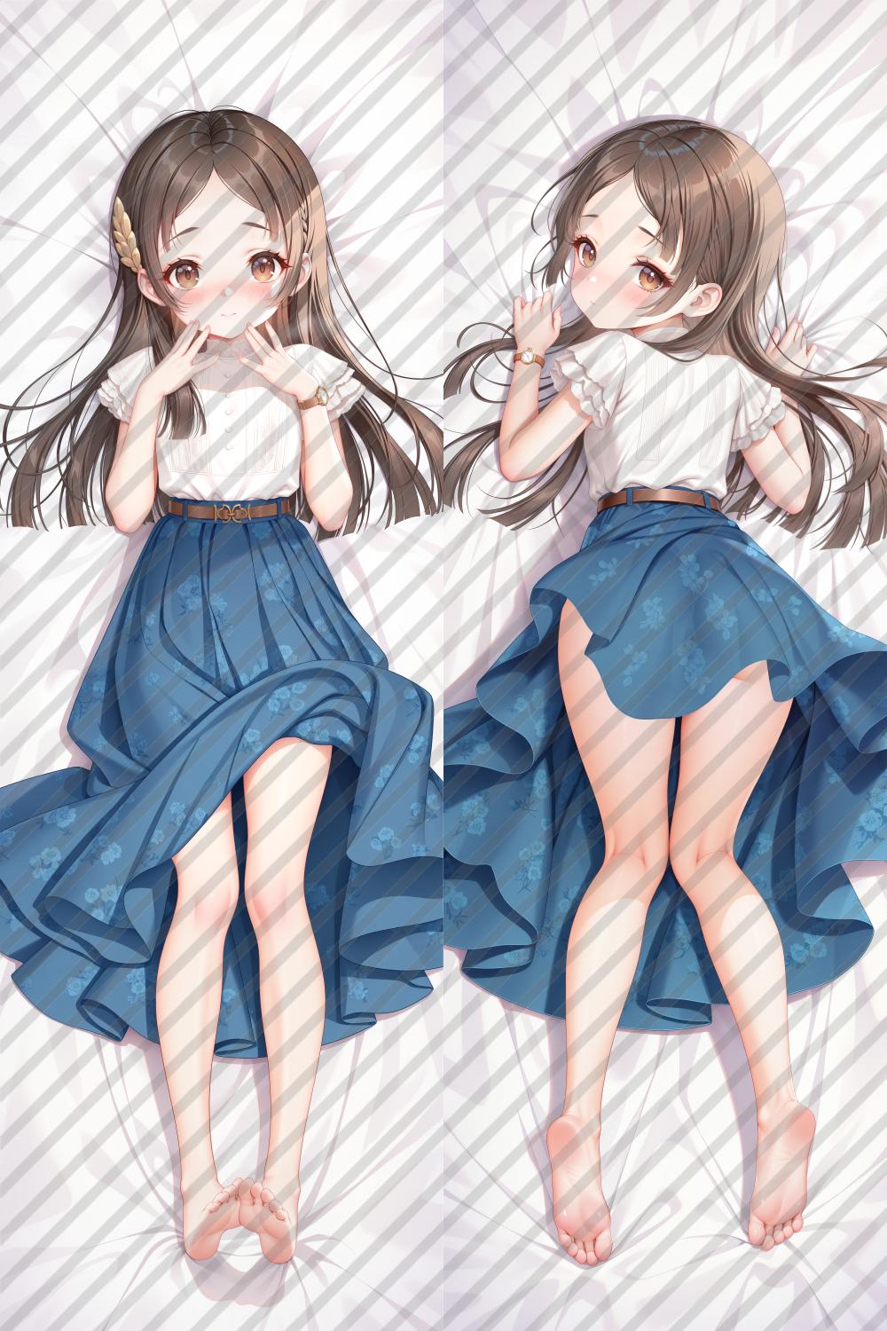 Gakuen Idolmaster China Kuramoto Anime Dakimakura Body Pillow Cover image 0