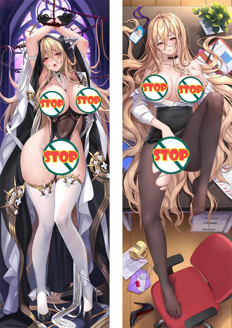 Azur Lane HMS Implacable Anime Sexy Dakimakura Body Pillow Cover image 0
