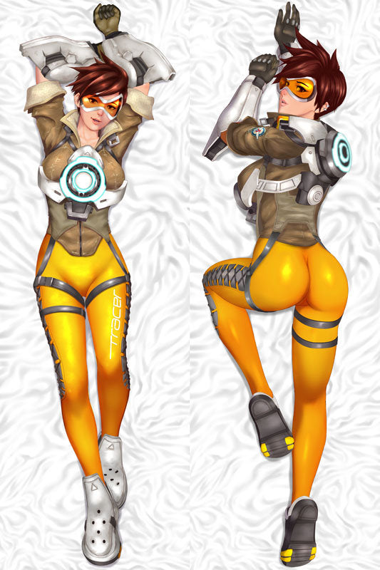 Overwatch Tracer Anime Dakimakura Japanese Pillow Cover image 0