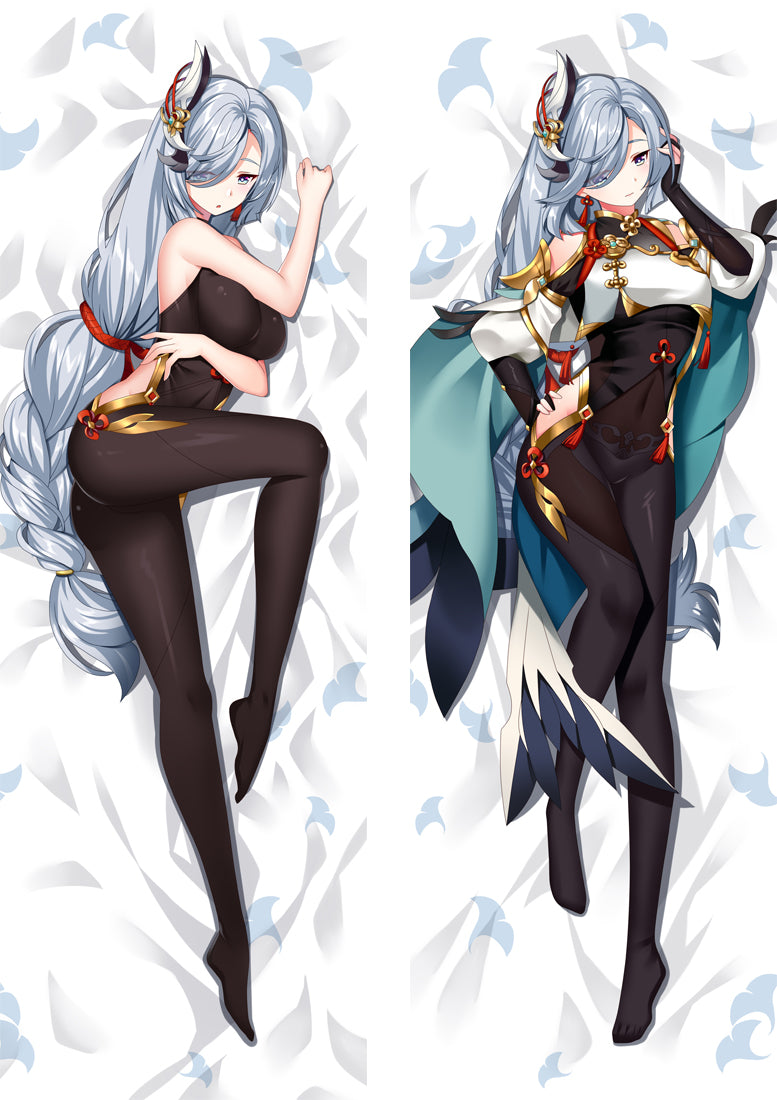 Shenhe Genshin Impact Dakimakura Body Pillow Cover image 0
