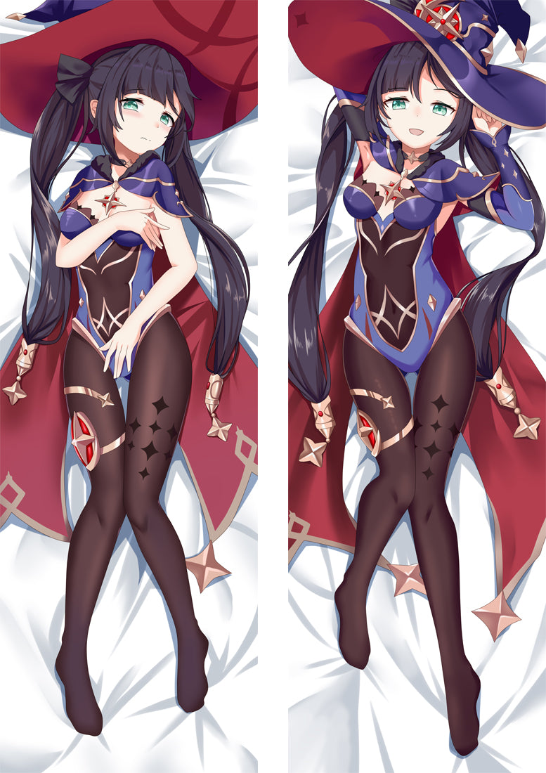 Genshin Impact Mona Anime Dakimakura Body Pillow Cover image 0