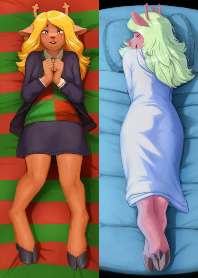 The Minuscule Task Artist Noelle Holiday Deltarune Anime Dakimakura Body Pillow Cover image 0