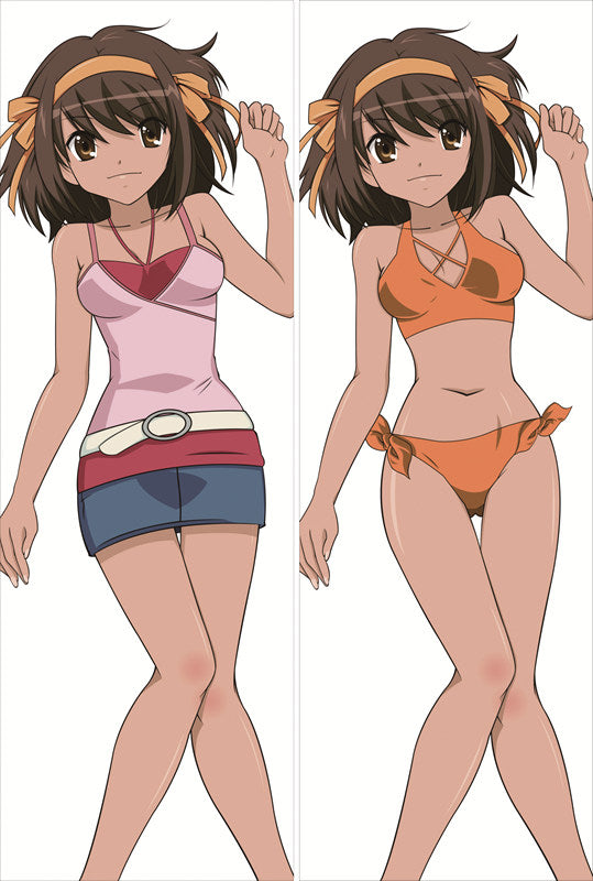 Haruhi Suzumiya Anime Dakimakura Waifu Pillow Case image 0