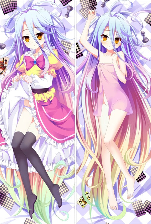 No Game No Life Shiro Anime Dakimakura Japanese Pillow Cover image 0