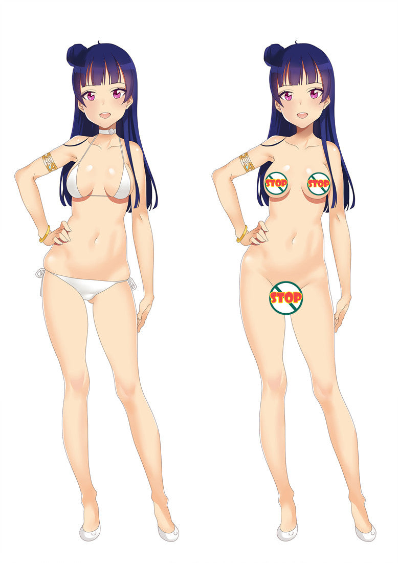 Love Live Yoshiko Tsushima Anime Dakimakura Pillow Cover Mgf-86084 image 0