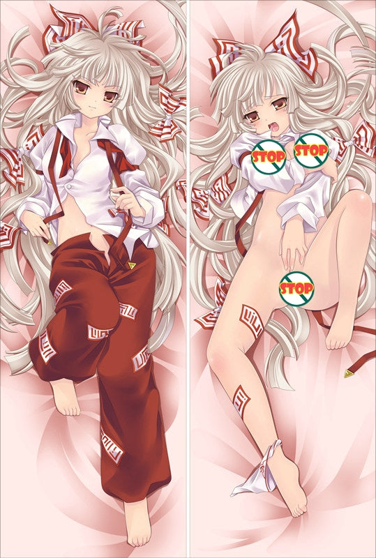 TouHou ProjectFujiwara no Mokou Anime Dakimakura Waifu Pillow Case image 0