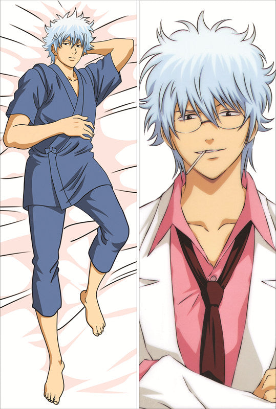 Gin Tama Gintoki Sakata Anime Dakimakura Pillow Cover image 0