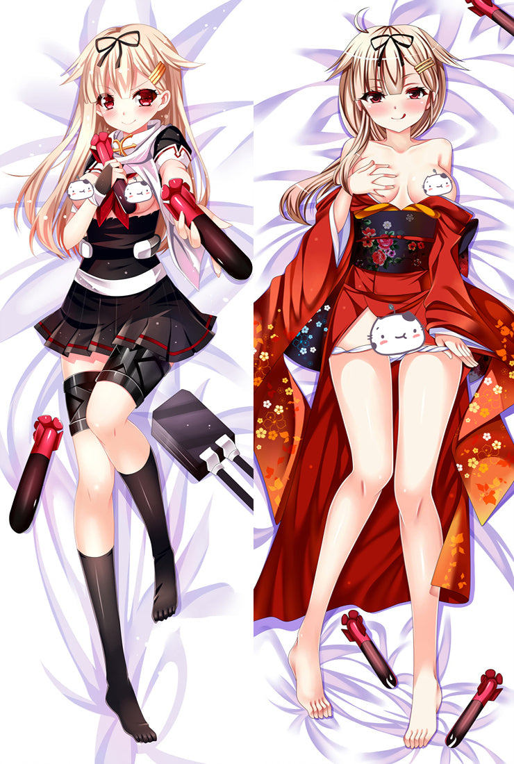 Kantai Collection YÅ«dachi Anime Dakimakura Pillow Cover image 0