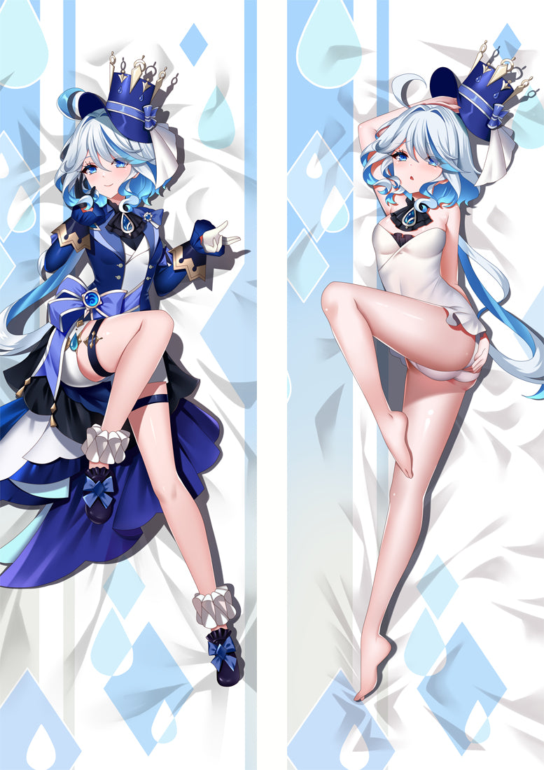 Genshin Impact Furina Focalors Anime Dakimakura Body Pillow Cover image 0