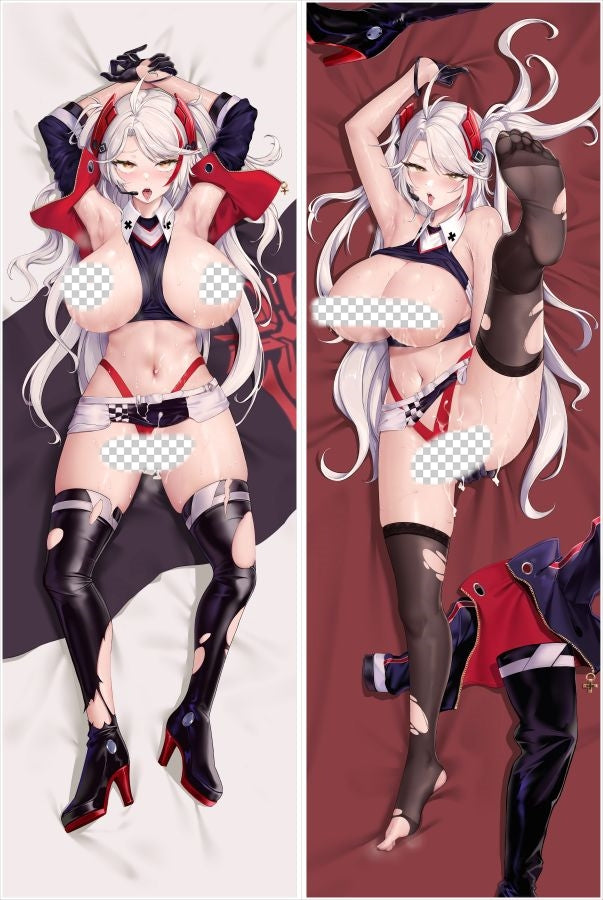 Azur Lane Prinz Eugen Anime Dakimakura Naked Body Pillow Cover image 0