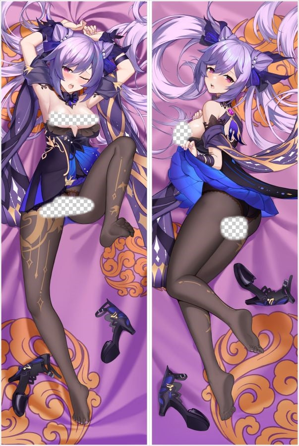 Genshin Impact Keqing Anime Dakimakura Sexy Body Pillow Cover image 0