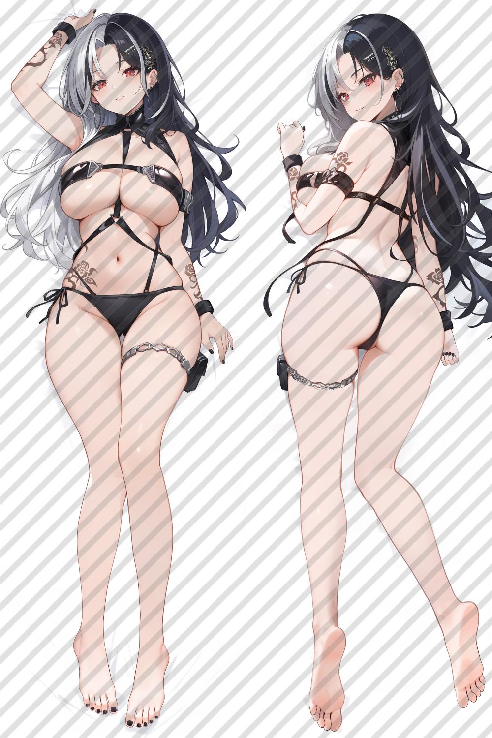 Goddess of Victory: Nikke Rosanna Anime Dakimakura Body Pillow Cover image 0