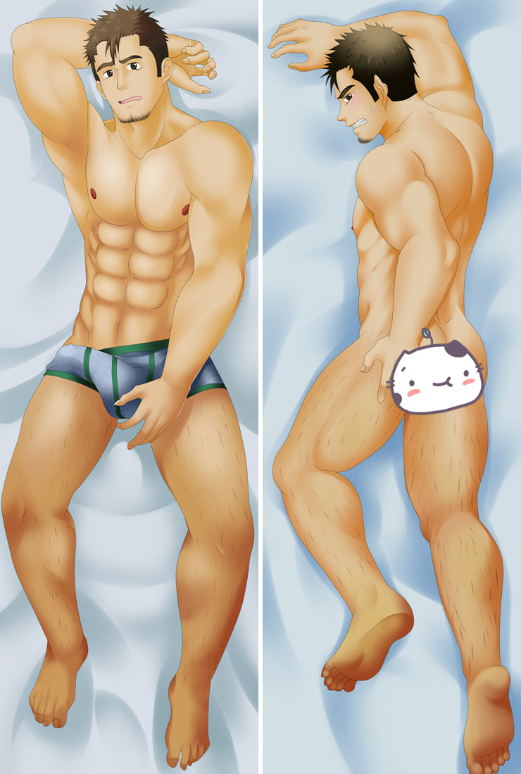 New Old Man Anime Dakimakura Pillow Cover image 0