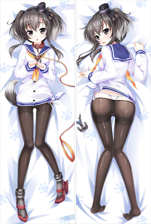 Kantai Collection Japanese destroyer Tokitsukaze Anime Dakimakura Anime Dakimakura Body Pillow Cover image 0