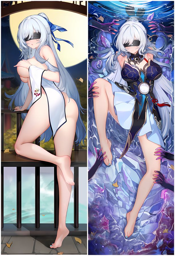 Honkai: Star Rail Jingliu Anime Dakimakura Girl Body Pillow Cover image 0