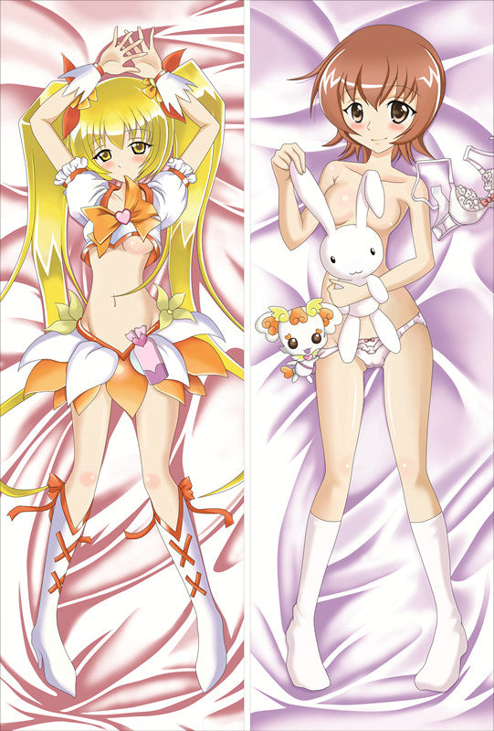 Pretty Cure Urara Kasugano Anime Dakimakura Body Pillow Cover image 0