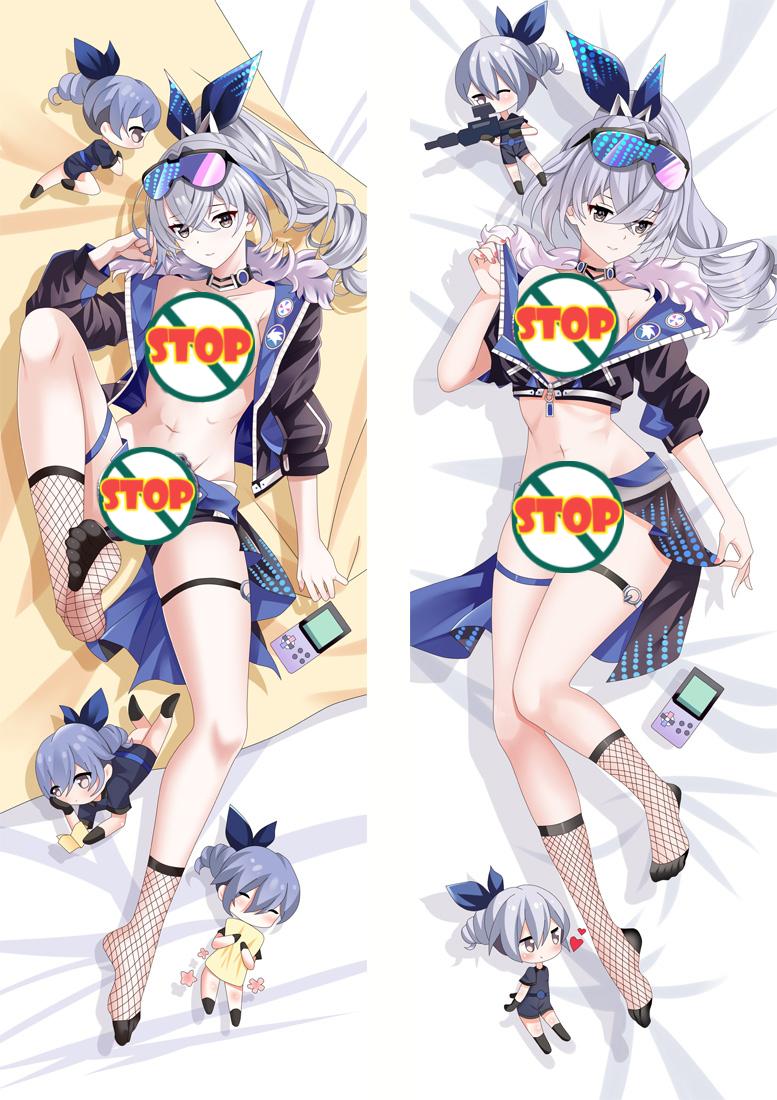 Silver Wolf Honkai Star Rail Anime Naked Dakimakura Body Pillow Cover image 0