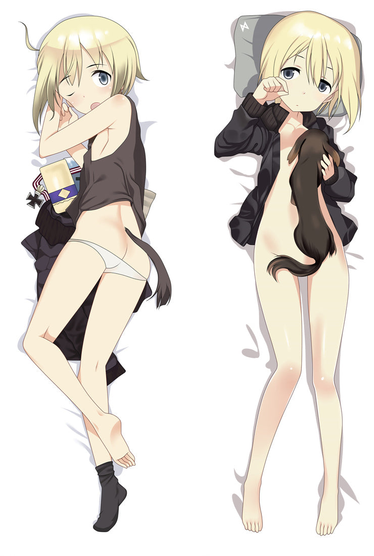 Strike Witches Erica Hartmann Anime Dakimakura Pillow Case image 0