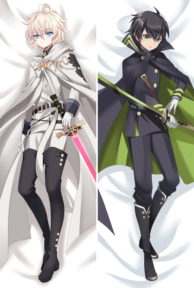Seraph of the End Yuichiro Hyakuya Mikaela Hyakuya Anime Dakimakura Pillow Case image 0