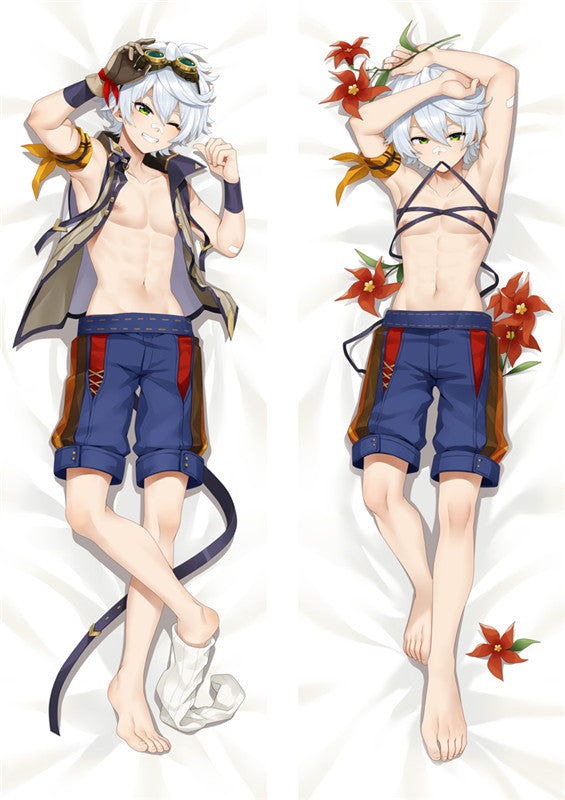 Genshin Impact Bennett Anime Dakimakura Pillow Cover image 0