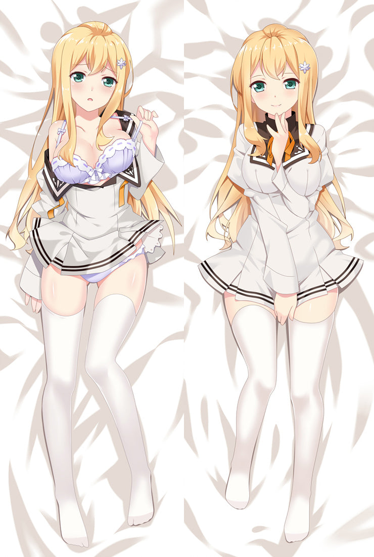 Shomin Sample: I Was Abducted by an Elite All-Girls School as a Sample Commoner Reiko Arisugawa Anime Dakimakura Pillow Cover image 0