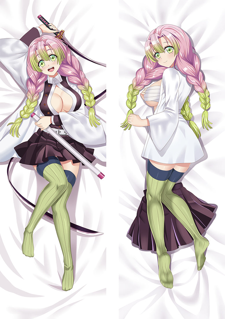 Demon Slayer: Kimetsu no Yaiba Kanroji Mitsuri Anime Dakimakura Pillow Cover image 0