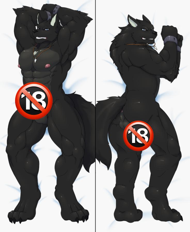 Orcs Croiyan Sonic Wolfe Anime Dakimakura Body Pillow Cover image 0