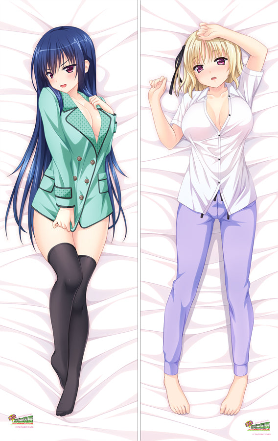 Erosion convenience store manager Masuki Kusunase &amp; Yui chan Anime Dakimakura Pillow Cover image 0
