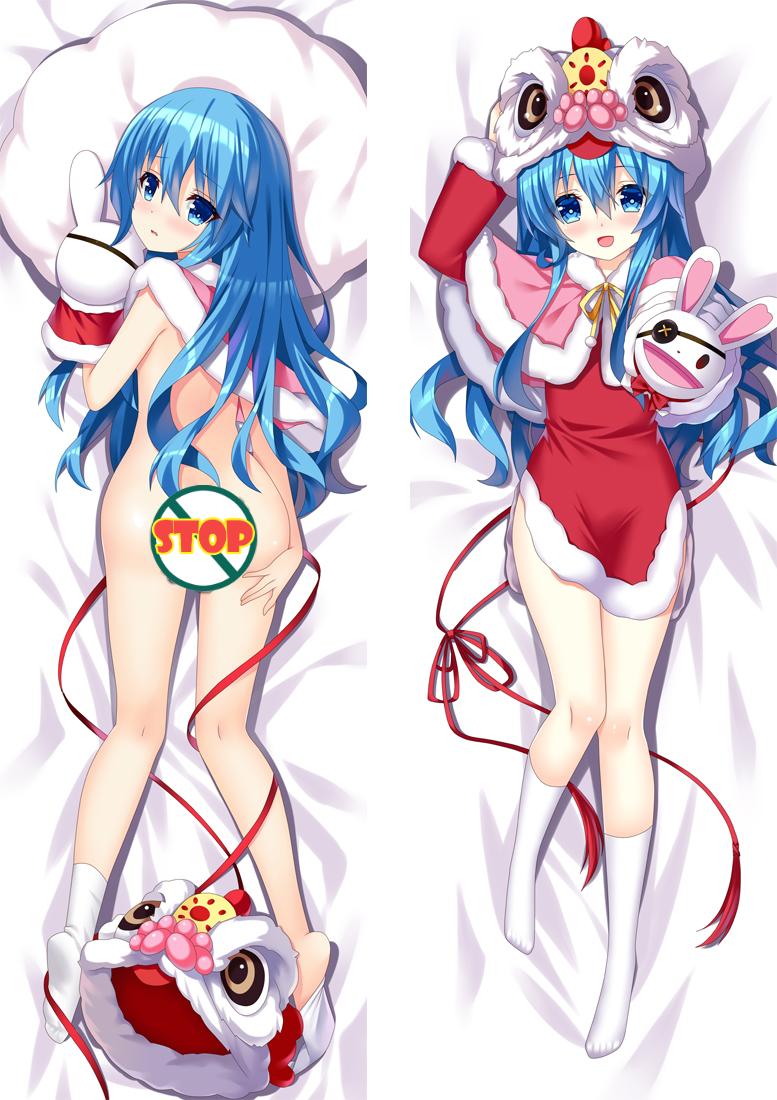 Date A Live Himekawa Yoshino Anime Naked Dakimakura Pillow Cover image 0
